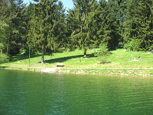 Das Gesundheitsamt des Oberbergischen Kreises startete die berprfung der Wasserqualitt am 09. Mai 2016 an der Bevertalsperre. (Foto: OBK) 
